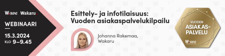 Esittely- ja infotilaisuus: Vuoden asiakaspalvelukilpailu