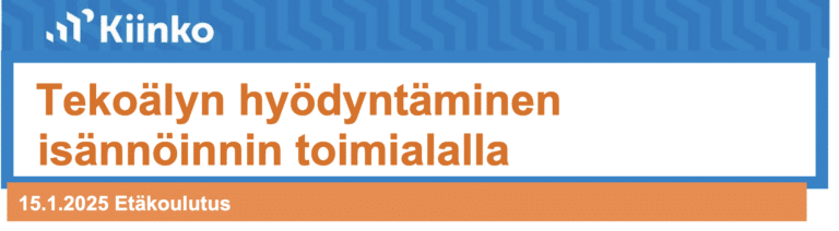 Tekoälyn hyödyntäminen isännöinnin toimialalla asiakaspalvelussa